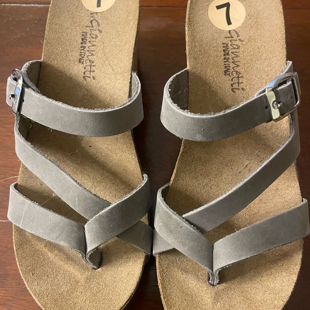 Giannetti Leather Sandal made in Italy